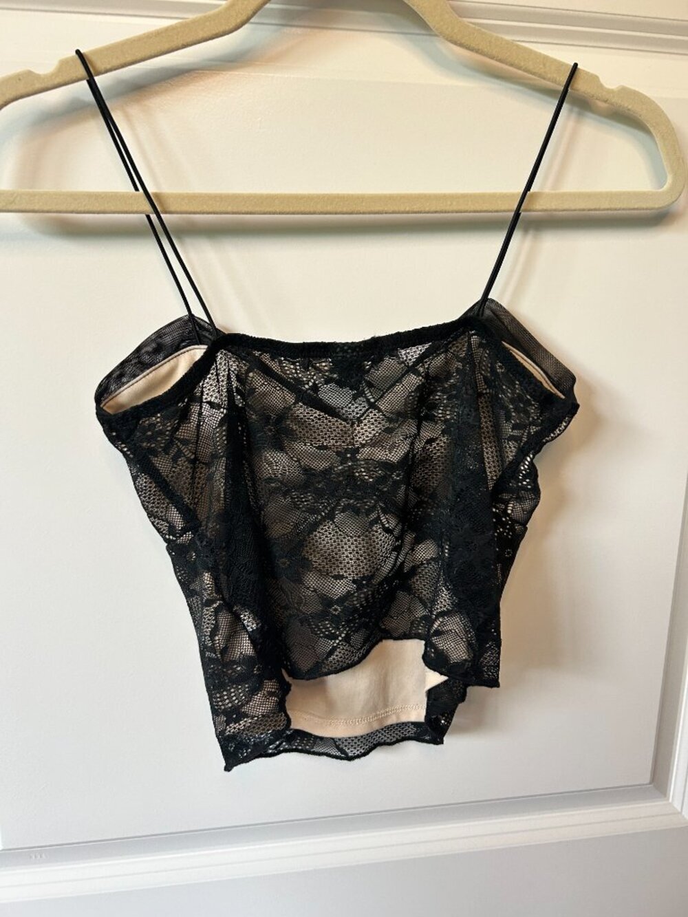 Wild Fable Black Lace Camisole Tank Size S EUC - Picture 3 of 3